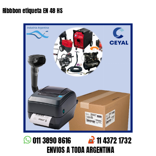 Ribbbon etiqueta EN 48 HS