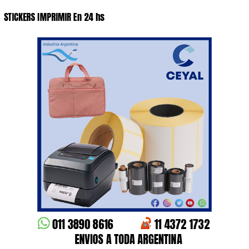 STICKERS IMPRIMIR En 24 hs