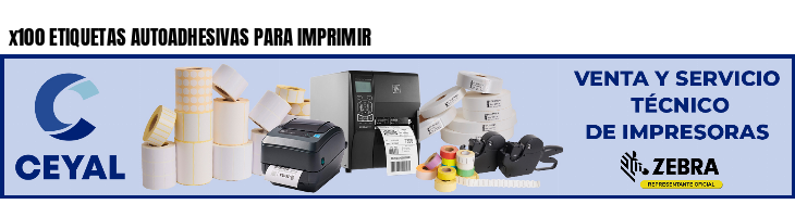 x100 ETIQUETAS AUTOADHESIVAS PARA IMPRIMIR