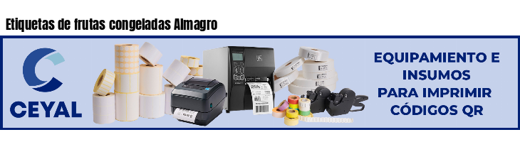 Etiquetas de frutas congeladas Almagro