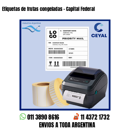 Etiquetas de frutas congeladas – Capital Federal