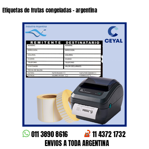 Etiquetas de frutas congeladas – argentina
