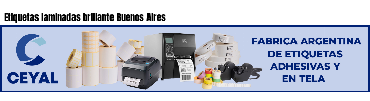 Etiquetas laminadas brillante Buenos Aires