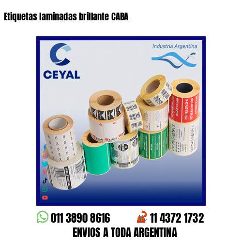 Etiquetas laminadas brillante CABA