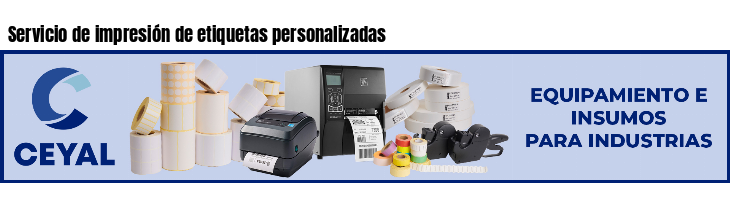Servicio de impresión de etiquetas personalizadas
