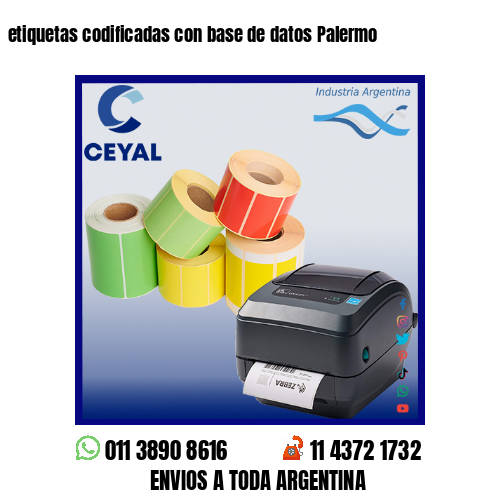 etiquetas codificadas con base de datos Palermo
