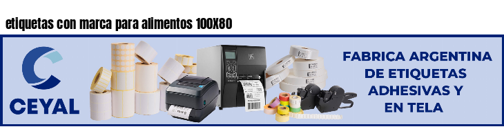 etiquetas con marca para alimentos 100X80