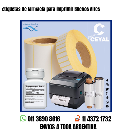 etiquetas de farmacia para imprimir Buenos Aires