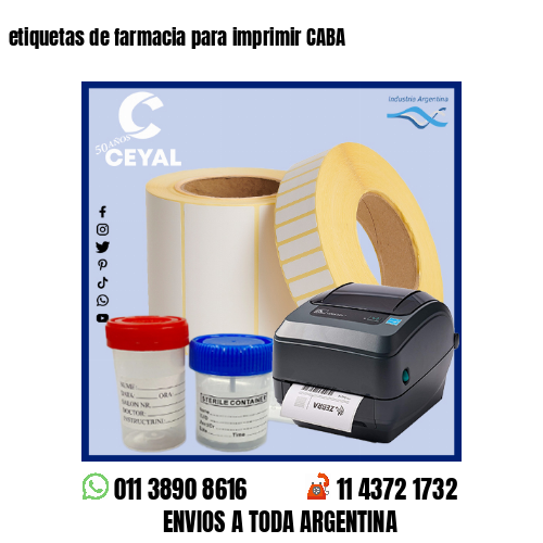 etiquetas de farmacia para imprimir CABA