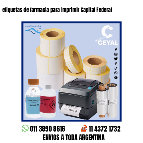 etiquetas de farmacia para imprimir Capital Federal