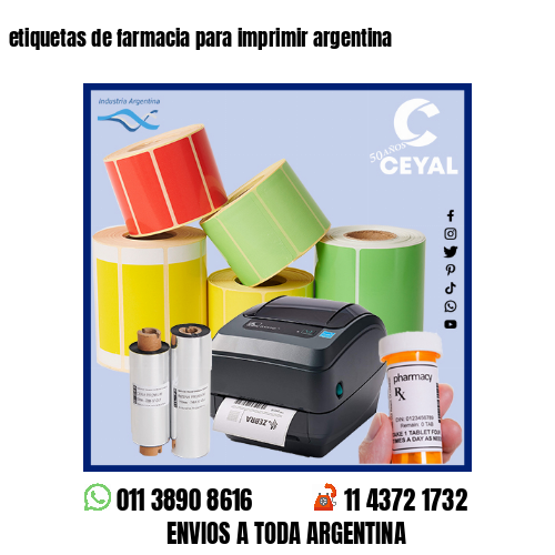 etiquetas de farmacia para imprimir argentina
