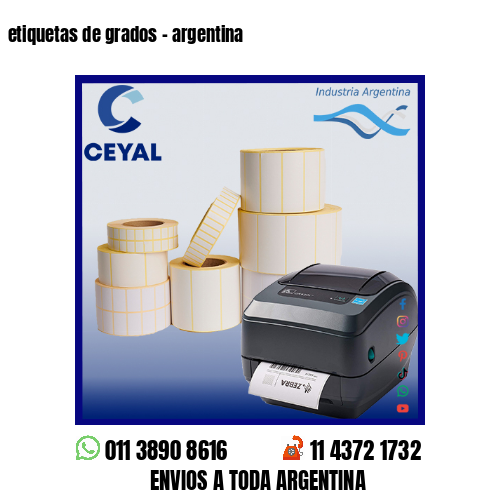 etiquetas de grados – argentina