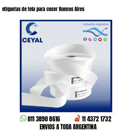 etiquetas de tela para coser Buenos Aires