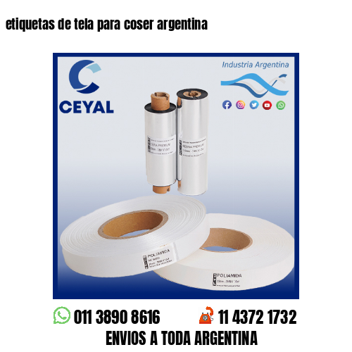 etiquetas de tela para coser argentina