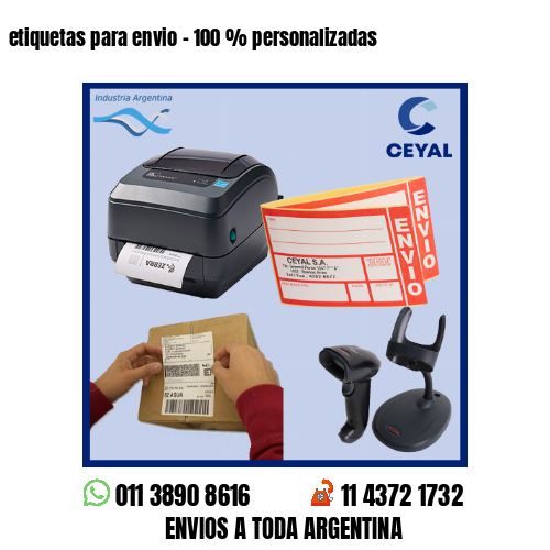 etiquetas para envio – 100 % personalizadas