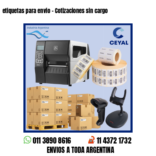 etiquetas para envio – Cotizaciones sin cargo