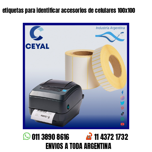 etiquetas para identificar accesorios de celulares 100×100