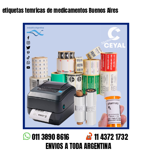 etiquetas temricas de medicamentos Buenos Aires