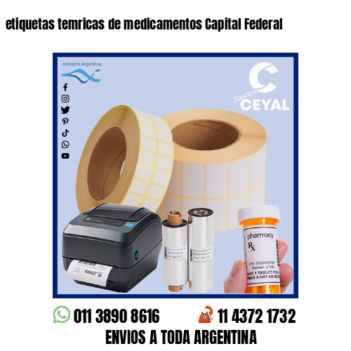 etiquetas temricas de medicamentos Capital Federal