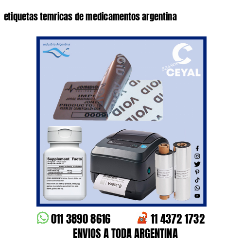 etiquetas temricas de medicamentos argentina