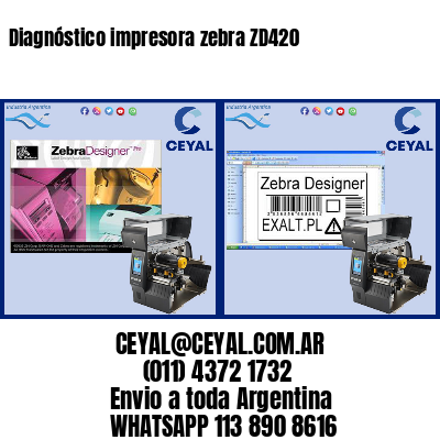 Diagnóstico impresora zebra ZD420