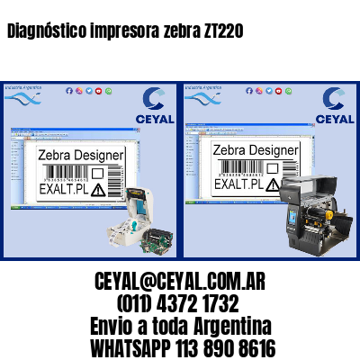Diagnóstico impresora zebra ZT220
