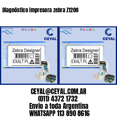 Diagnóstico impresora zebra Zt200