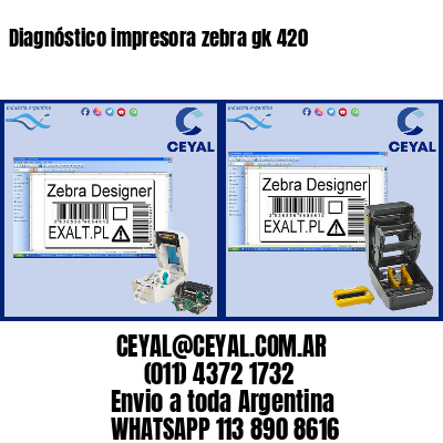 Diagnóstico impresora zebra gk 420