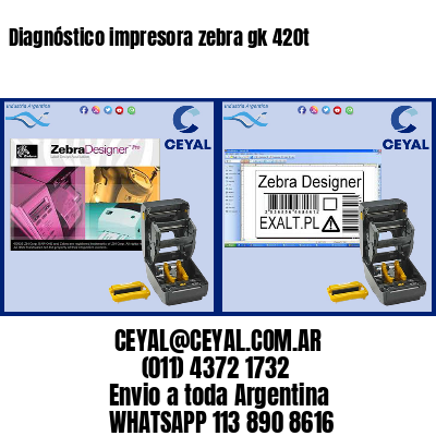 Diagnóstico impresora zebra gk 420t
