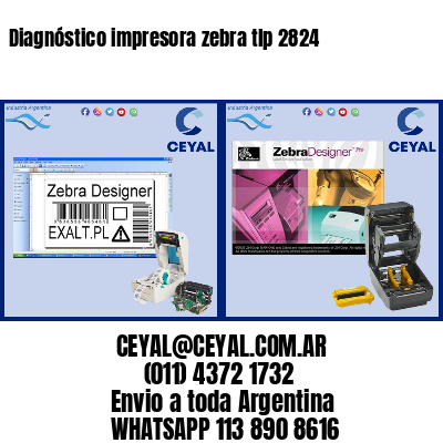 Diagnóstico impresora zebra tlp 2824