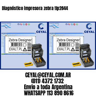 Diagnóstico impresora zebra tlp2844