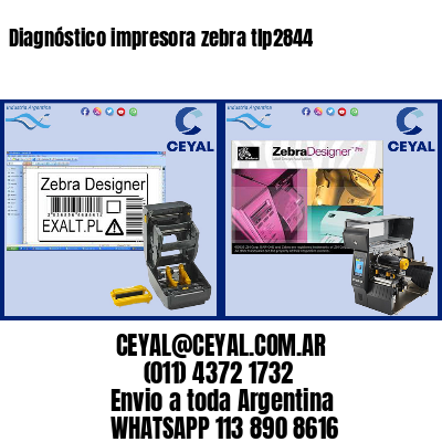 Diagnóstico impresora zebra tlp2844