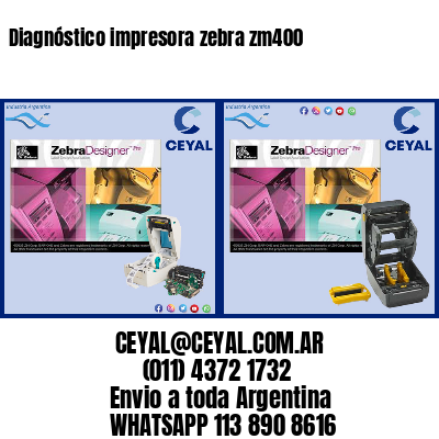 Diagnóstico impresora zebra zm400