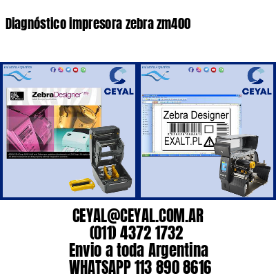 Diagnóstico impresora zebra zm400