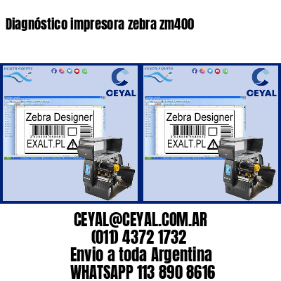Diagnóstico impresora zebra zm400