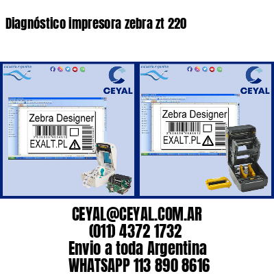 Diagnóstico impresora zebra zt 220