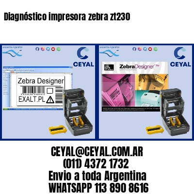 Diagnóstico impresora zebra zt230
