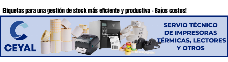 Etiquetas para una gestión de stock más eficiente y productiva - Bajos costos!