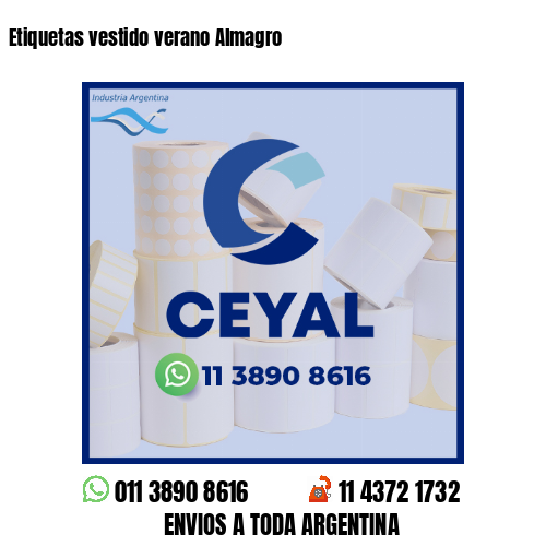 Etiquetas vestido verano Almagro