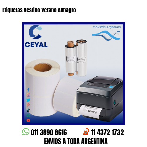 Etiquetas vestido verano Almagro
