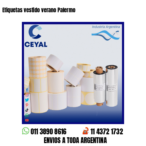 Etiquetas vestido verano Palermo