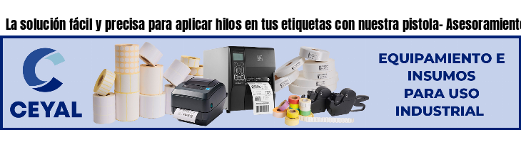 La solución fácil y precisa para aplicar hilos en tus etiquetas con nuestra pistola- Asesoramiento ONLINE