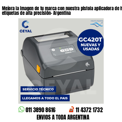 Mejora la imagen de tu marca con nuestra pistola aplicadora de hilos para etiquetas de alta precisión- Argentina