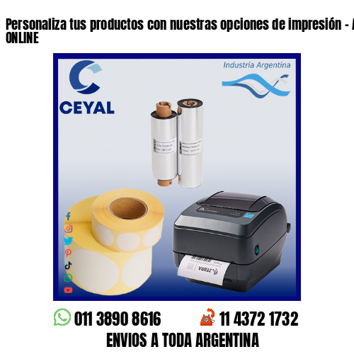 Personaliza tus productos con nuestras opciones de impresión – Asesoramiento ONLINE