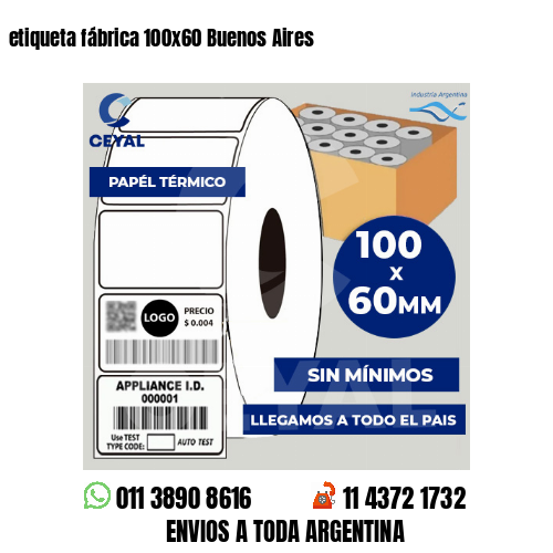 etiqueta fábrica 100×60 Buenos Aires