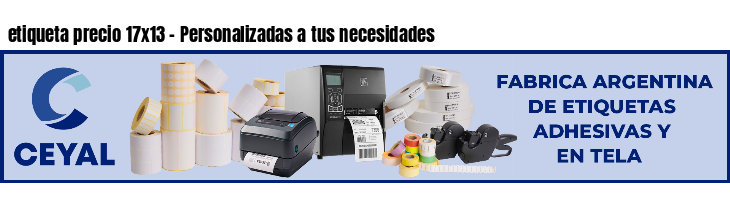 etiqueta precio 17x13 - Personalizadas a tus necesidades