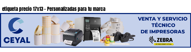 etiqueta precio 17x13 - Personalizadas para tu marca