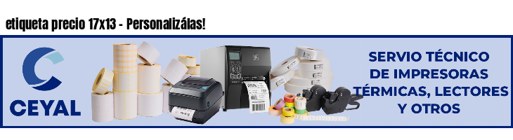 etiqueta precio 17x13 - Personalizálas!