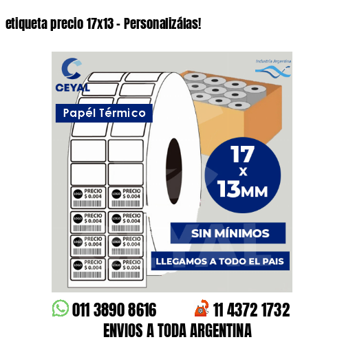 etiqueta precio 17×13 – Personalizálas!