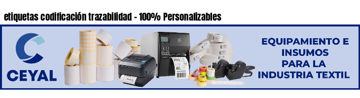 etiquetas codificación trazabilidad - 100% Personalizables